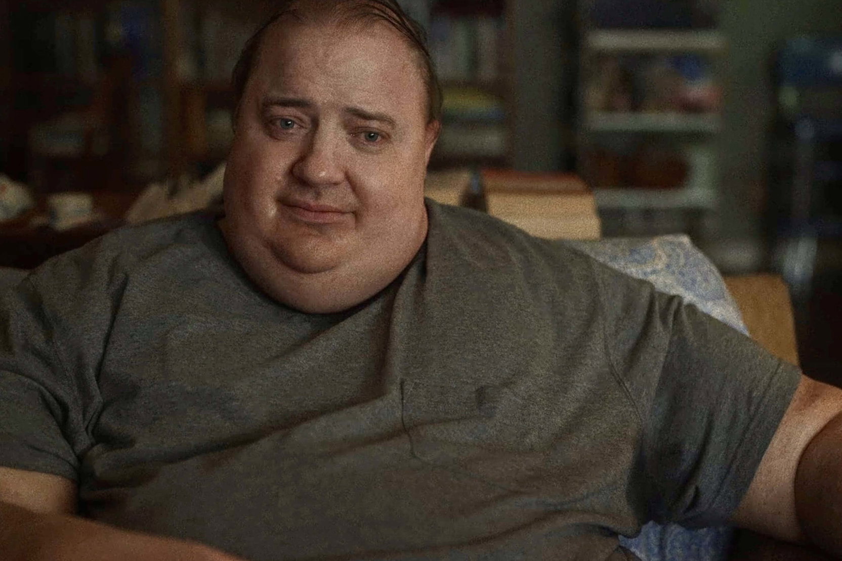 Náhledový obrázek k článku Brendan Fraser v životní roli ve filmu Velryba útočí na herecké ceny i česká kina