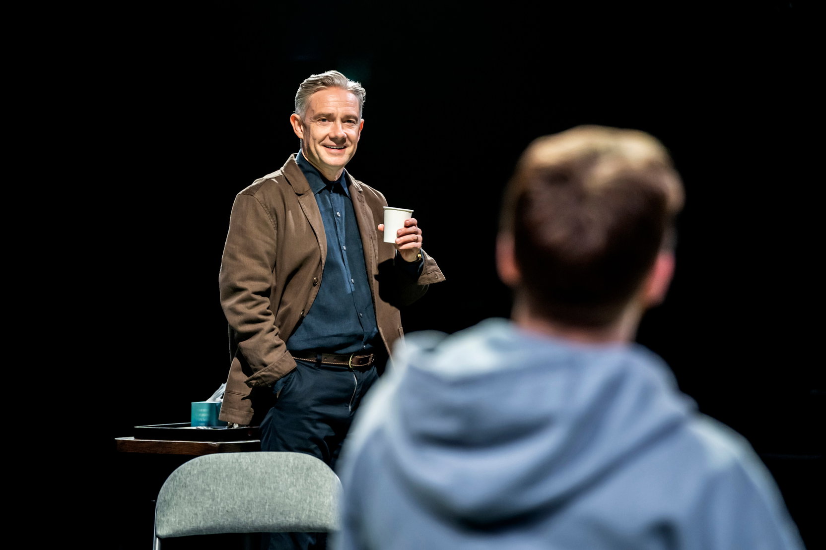 Náhledový obrázek k článku Herecké hvězdy Martin Freeman a Jack Lowden představí v NT Live napínavou i zábavnou novinku o mužích a studu